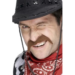 MOUSTACHE COW BOY MARRON