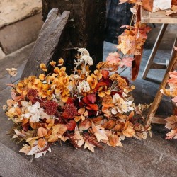 BRANCHE DE HETRE D'AUTOMNE DEGRADE DE MARSALA 1 METRE