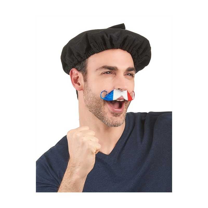 MOUSTACHE SUPPORTERS FRANCE BLEU, BLANC, ROUGE