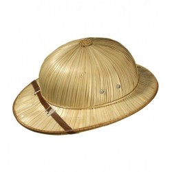 CHAPEAU EXPLORATEUR COLONIAL EN PAILLE