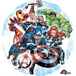 BALLON METALIQUE ROND AVENGERS 43 CM