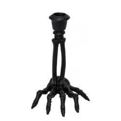 CHANDELIER RESINE MAIN SQUELETTE NOIR 12 X 11.5 X 16 CM 