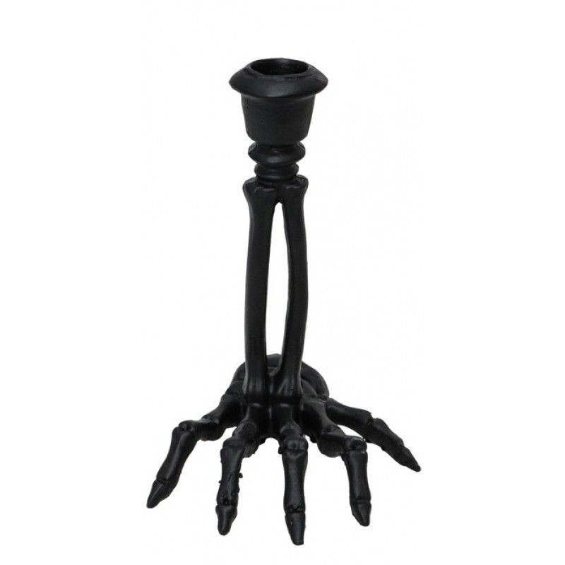 CHANDELIER RESINE MAIN SQUELETTE NOIR 12 X 11.5 X 16 CM 