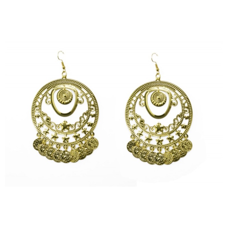 BOUCLES D'OREILLES PIECES D'OR MILLE ET UNE NUIT