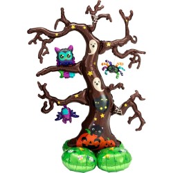 BALLON METALLIQUE AIRLOONZ ARBRE HALLOWEEN 157 CM 