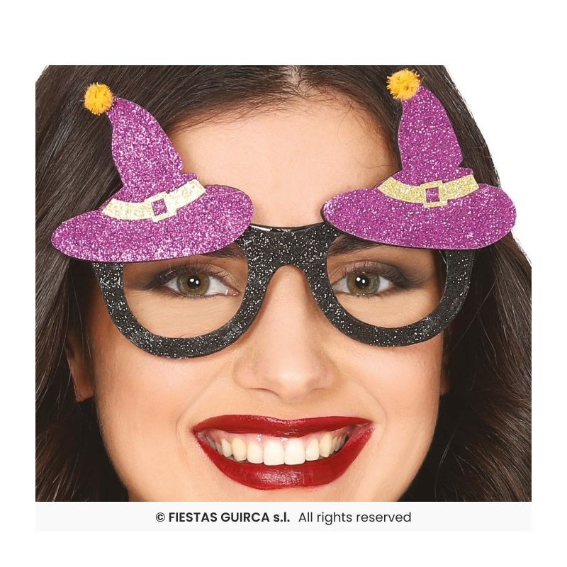 LUNETTES CHAPEAU DE SORCIERE HALLOWEEN VIOLETTES LUNETTES CHAPEAU DE SORCIERE HALLOWEEN VIOLETTES