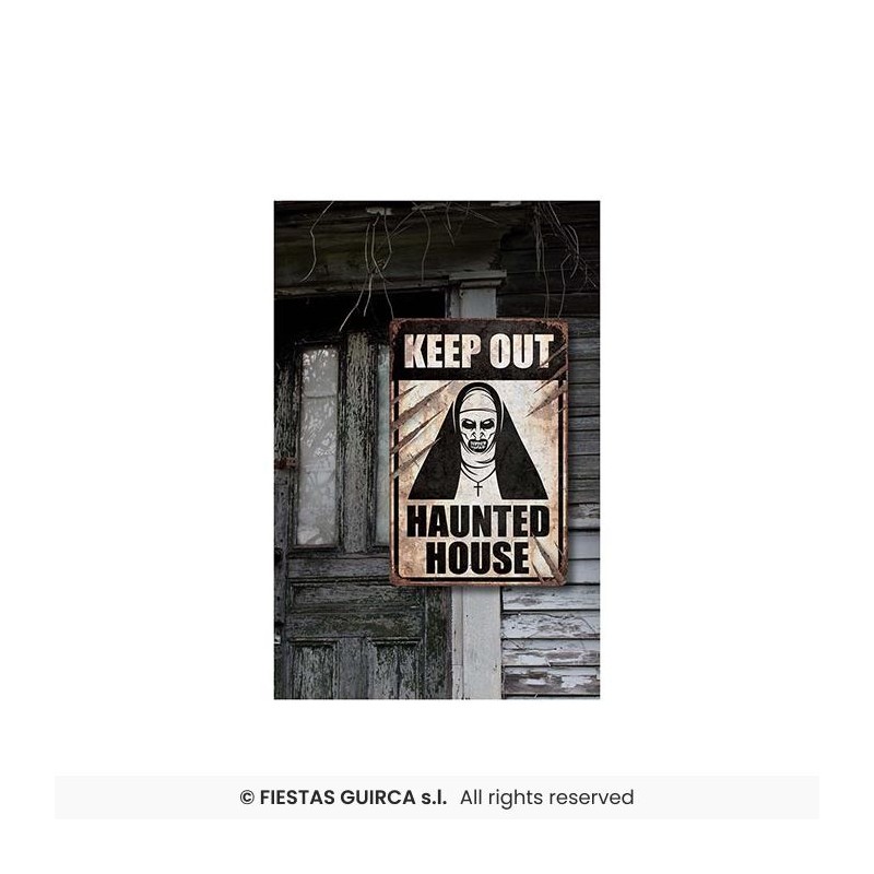 POSTER NONE TUEUSE HALLOWEEN HAUNTED HOUSE KEEP OUT 24X 36 CM