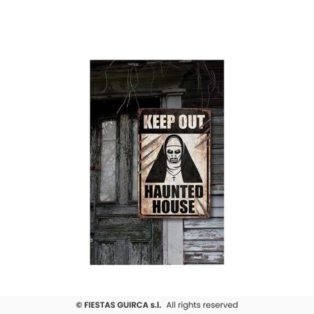 POSTER NONE TUEUSE HALLOWEEN HAUNTED HOUSE KEEP OUT 24X 36 CM