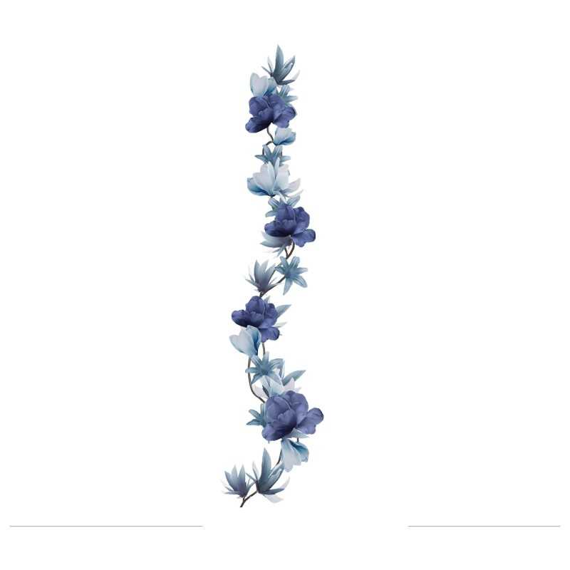 GUIRLANDE FLEURS VIOLET ET BLANC 220 CM