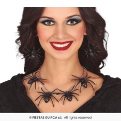 COLLIER ARAIGNEE + BOUCLES D'OREILLES ARAIGNEES