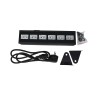 SPOT 9 LEDS NOIR UV 6X3 W INTERIEUR