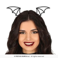 SERRE-TETE OU DIADEME CHAUVE SOURIS EN PIERRES PRECIEUSES OU STRASS