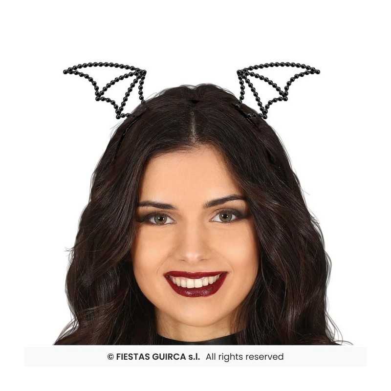 SERRE-TETE OU DIADEME CHAUVE SOURIS EN PIERRES PRECIEUSES OU STRASS