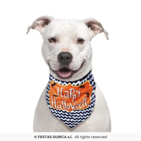 FOULARD BANDANA HALLOWEEN HAPPY HALLOWEEN POUR CHIEN 