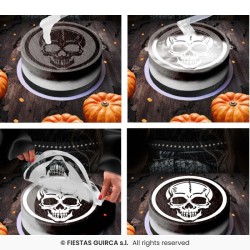 POCHOIR A GATEAU SQUELETTE  HALLOWEEN  25 CM