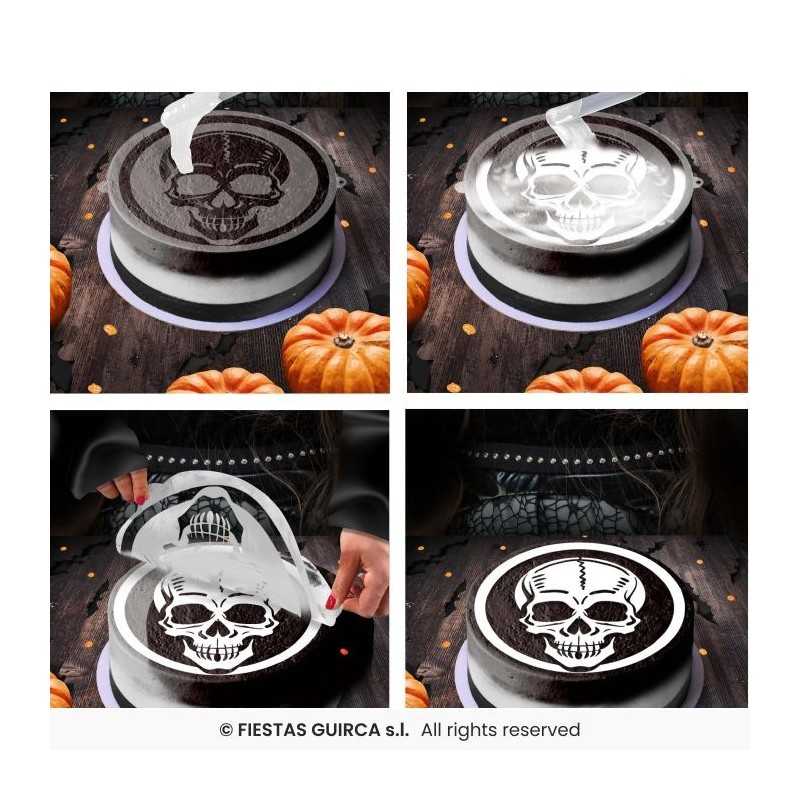 POCHOIR A GATEAU SQUELETTE HALLOWEEN 25 CM