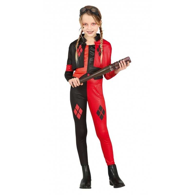 DEGUISEMENT FILLE REBELLE DANGEREUSE TAILLE 3-4 ANS 