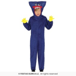 DEGUISEMENT MONSTRE BLEU BOOGIE HUGGER TAILLE 10-12 ANS