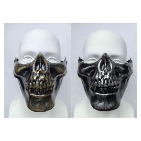 DEMI MASQUE SKULL 2 COLORIS ASSORTIS 