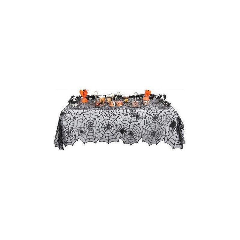 NAPPE RECTANGULAIRE NOIR TOILE D'AIRAIGNE 