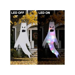 DECORATION HALLOWEEN FANTOME LUMINEUX 120 X 63 CM