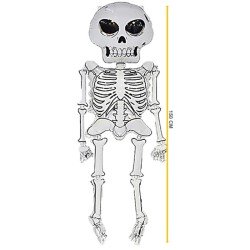 BALLON METALLIQUE  SQUELETTE A SUSPENDRE 130 X 48 CM