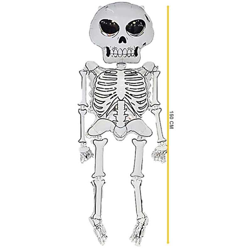 BALLON METALLIQUE SQUELETTE A SUSPENDRE 130 X 48 CM