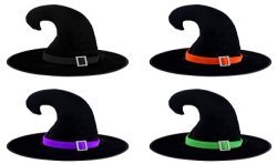 CHAPEAU DE SORCIERE MISTY COULEURE ASSORTIS 