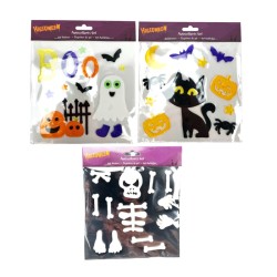 DECORATION DE VITRE HALLOWEEN GEL 