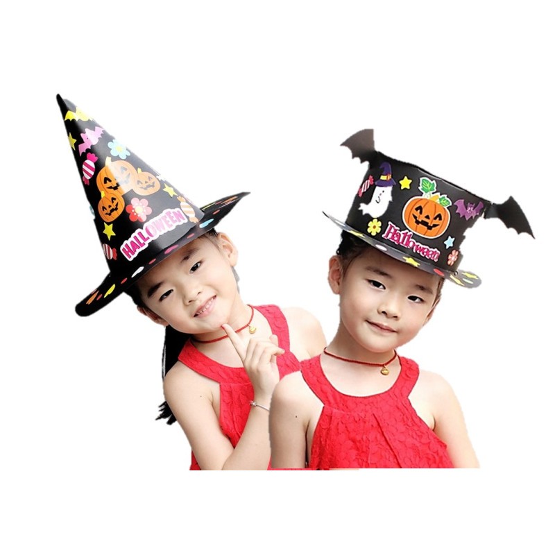 CHAPEAU EN CARTON HALLOWEEN 2 MODELES ASSORTIS 