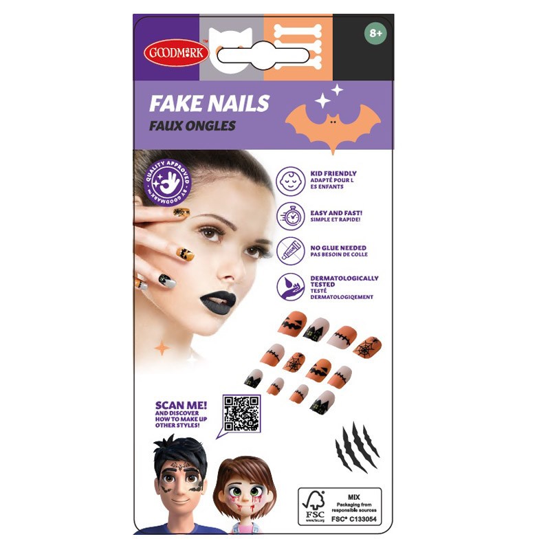 FAUX ONGLES HALLOWEEN 