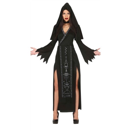 DEGUISEMENT HALLOWEEN ROBE LONGUE SATANIC NOIRE   TAILLE L
