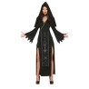 DEGUISEMENT HALLOWEEN ROBE LONGUE SATANIC NOIRE   TAILLE L