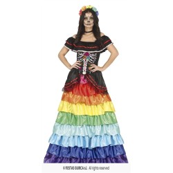 DEGUISEMENT HALLOWEEN CATRINA TAILLE 38-40
