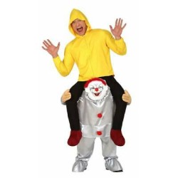 DEGUISEMENT A DOS DE CLOWN HALLOWEEN ADULTE TAILLE UNIQUE