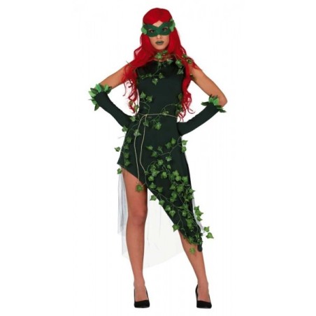 DEGUISEMENT FEMME EMPOISONNEUSE POISON IVY ROBE VERTE TAILLE M