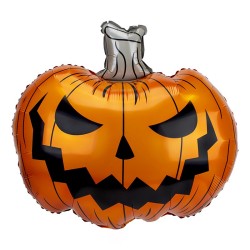 BALLON METALLIQUE CITROUILLE OU COURGE HALLOWEEN 55 X 50 CM 