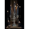 CHANDELIER BRONZE TETE DE MORT ET SERPENTS 3 BRANCHES 20.5CM X 11.5CM X 30CM