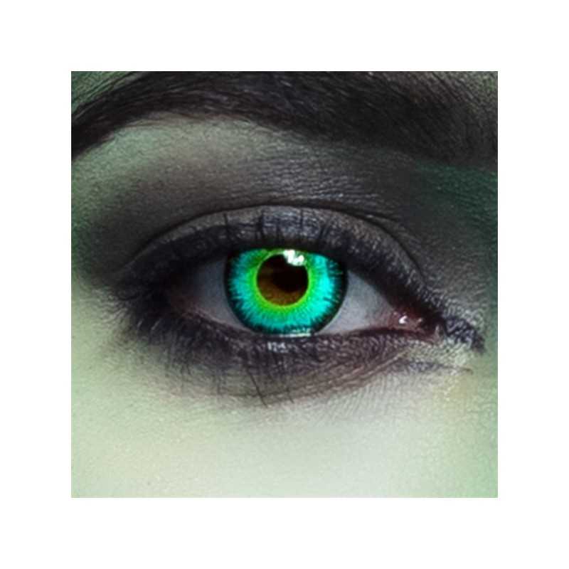 LENTILLES SEMAINE SORCIERE VERT ET NOIR