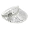 VISIERE DISCO SEQUIN FACETTE ARGENT