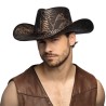 CHAPEAU WESTERN COW BOY PEAU DE SERPENT COBRA