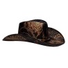 CHAPEAU WESTERN COW BOY PEAU DE SERPENT COBRA