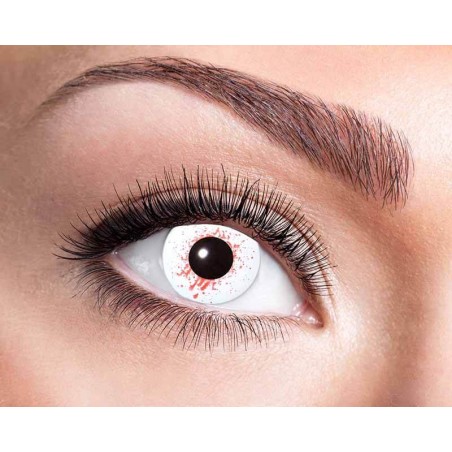 LENTILLES HEBDOMADAIRES BLOODSHOT BLANC INJECTE DE SANG