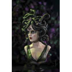 BUSTE POLYRESINE MEDUSA 18CM X 14CM X 37.5CM