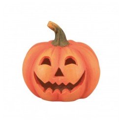 CITROUILLE SCULPTEE EFFRAYANTE AVEC LED AVEC TIMER 6 H 24CM X 24CM X 22.5CM