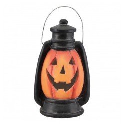 CITROUILLE SCULPTEE EFFRAYANTE AVEC LED AVEC TIMER 6 H 24CM X 24CM X 22.5CM