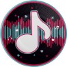 8 ASSIETTES  DANCE PARTY NOTE DE MUSIQUE (TIKTOK) 23 CM  8 ASSIETTES  DANCE PARTY NOTE DE MUSIQUE (TIKTOK) 23 CM