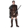 DEGUISEMENT PRINCE VIKING LORD HOMME TUNIQUE COURTE CAPE FOURRURE TAILLE L