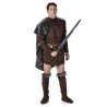 DEGUISEMENT PRINCE VIKING LORD HOMME TUNIQUE COURTE CAPE FOURRURE TAILLE XL