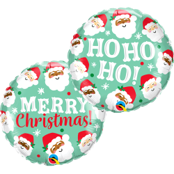 BALLON METALLIQUE ROND MERRY CHRISTMAS 46 CM 